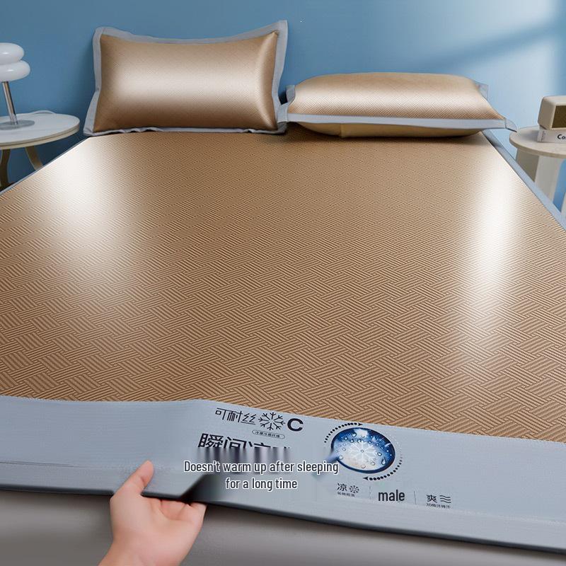 2026 New Summer Cool Jacquard Ice Silk Mat for Bedroom or Dorm