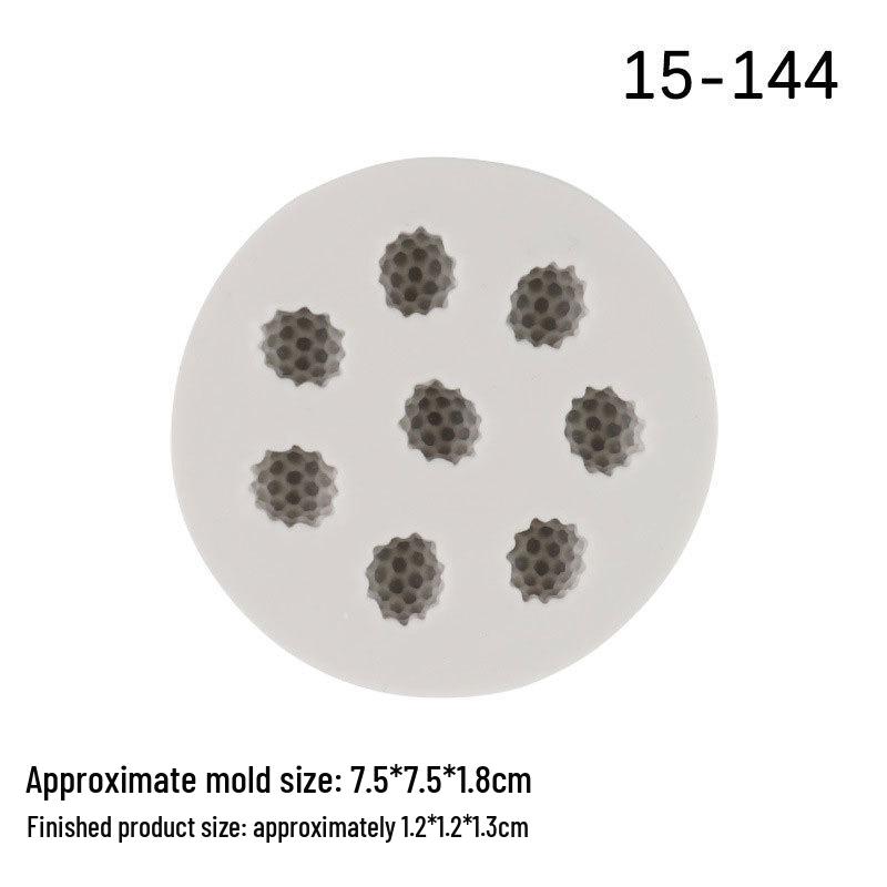 Silicone Mold for DIY Fruit Cake Decoration: Strawberry, Blueberry, Raspberry, Orange.
