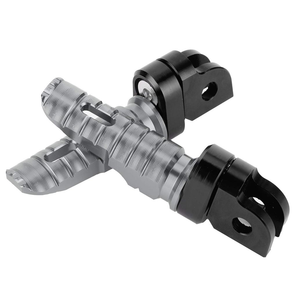 Yctze Motorcycle Front Footrest Front Left Right Pair Fit Yamaha MT‑03 MT‑25 MT‑07 MT‑09 R3XJ6 (Titanium)