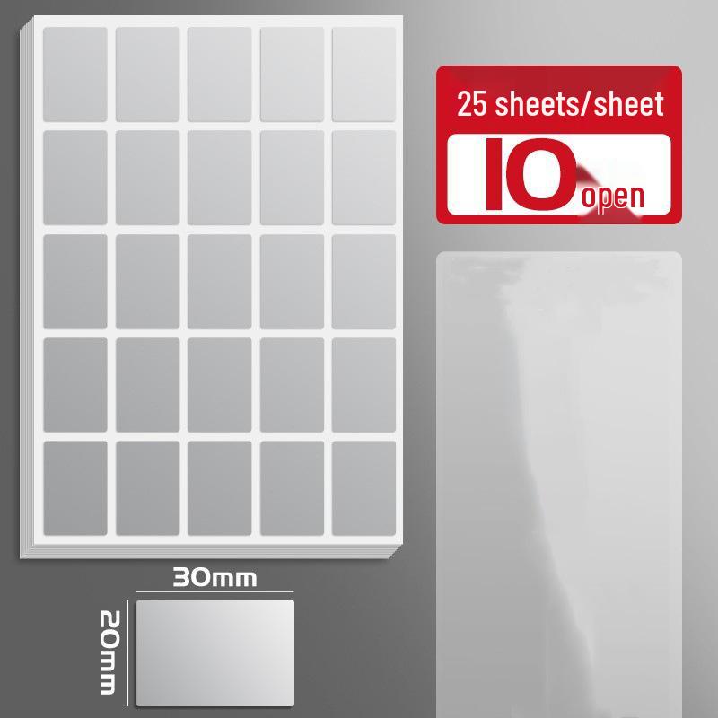 Large Waterproof Silver Kitchen Labels for Handwritten Marking and Storage Organization