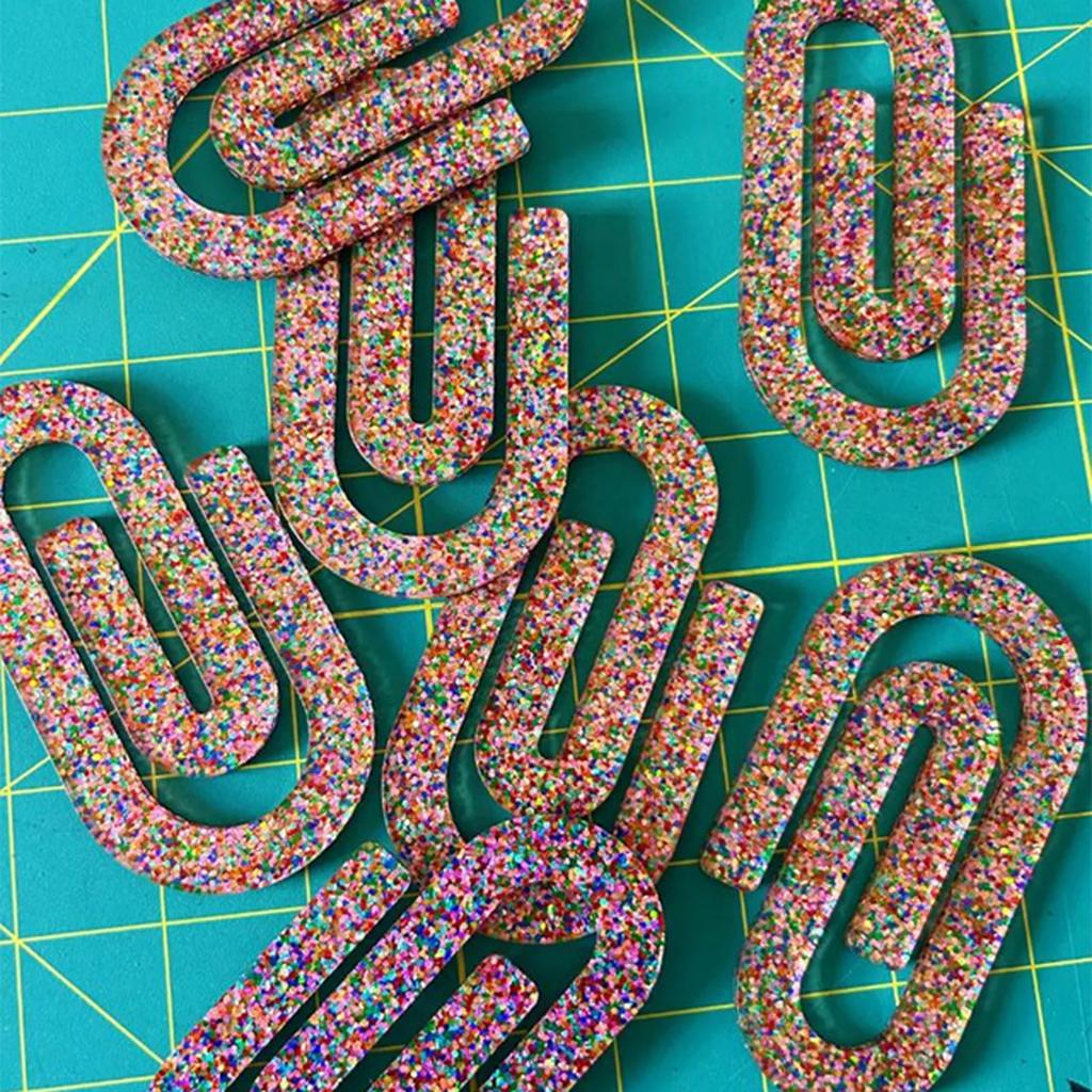 Paperclip Resin Molds Paperclip Silicone Candle Molds for Handmade Candle Soap Chocolate Molds for Cake Fondant Baking