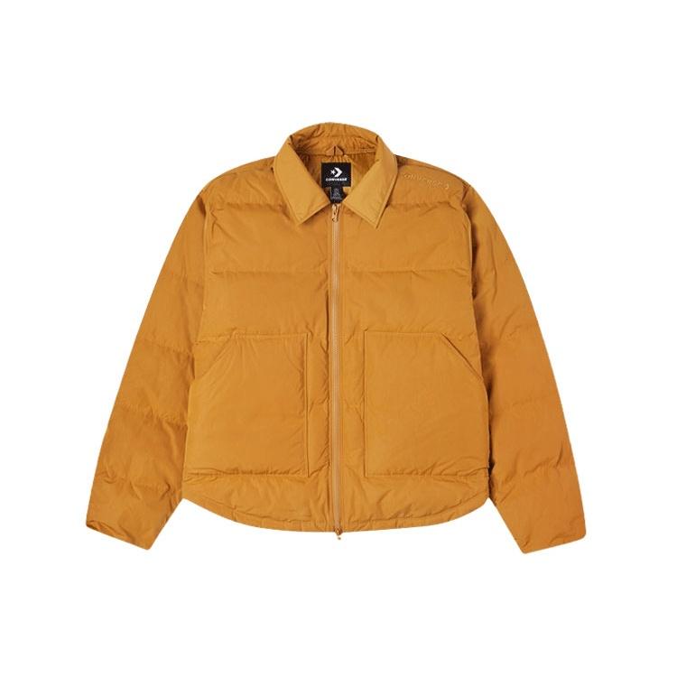 Converse Short Down Puffer Jacket Asia Sizing Wheat Men s 10021966-A05 XL
