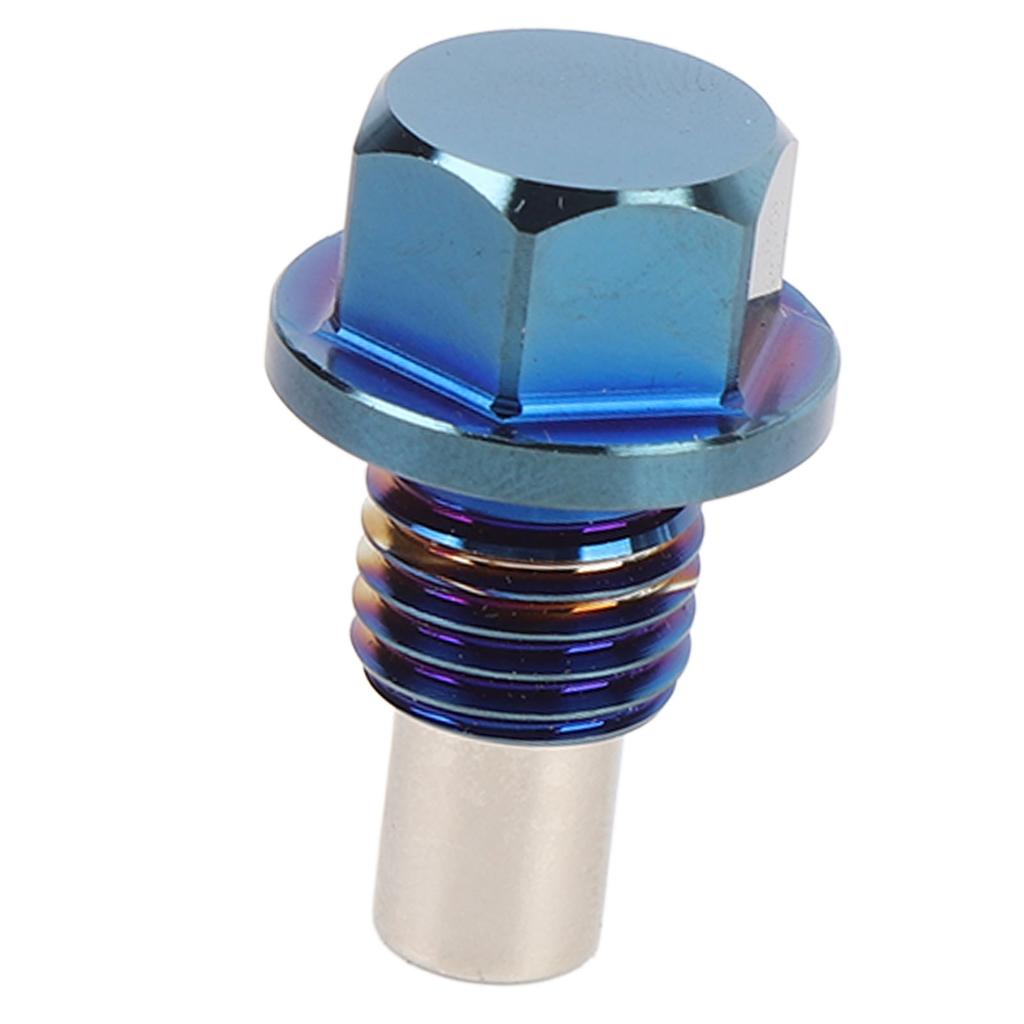 M12 X 1.5 Magnetic Oil Drain Plug Ti Alloy Universal Extract Small Metal Particles Magnetic Oil Pan