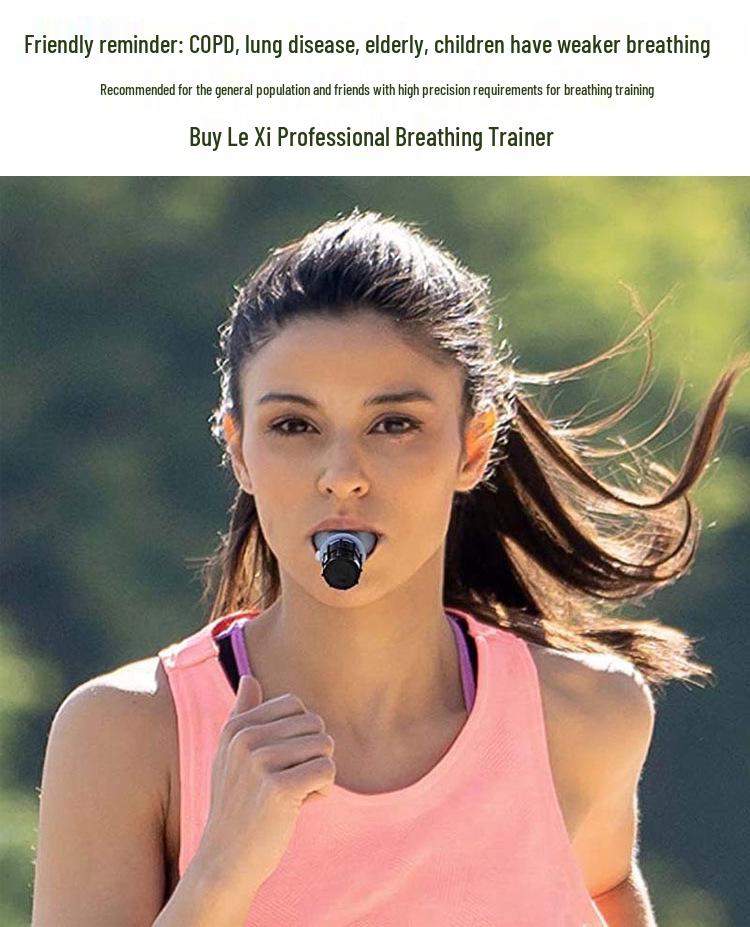 Dual-Use Portable Breathing Trainer for Running, Yoga, and Swimming