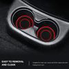 Auprite Car Cup Holder Coaster 2 Pack Universal Auto Non-Slip Cup Holder Insert Coaster Car Interior Accessories (Red)