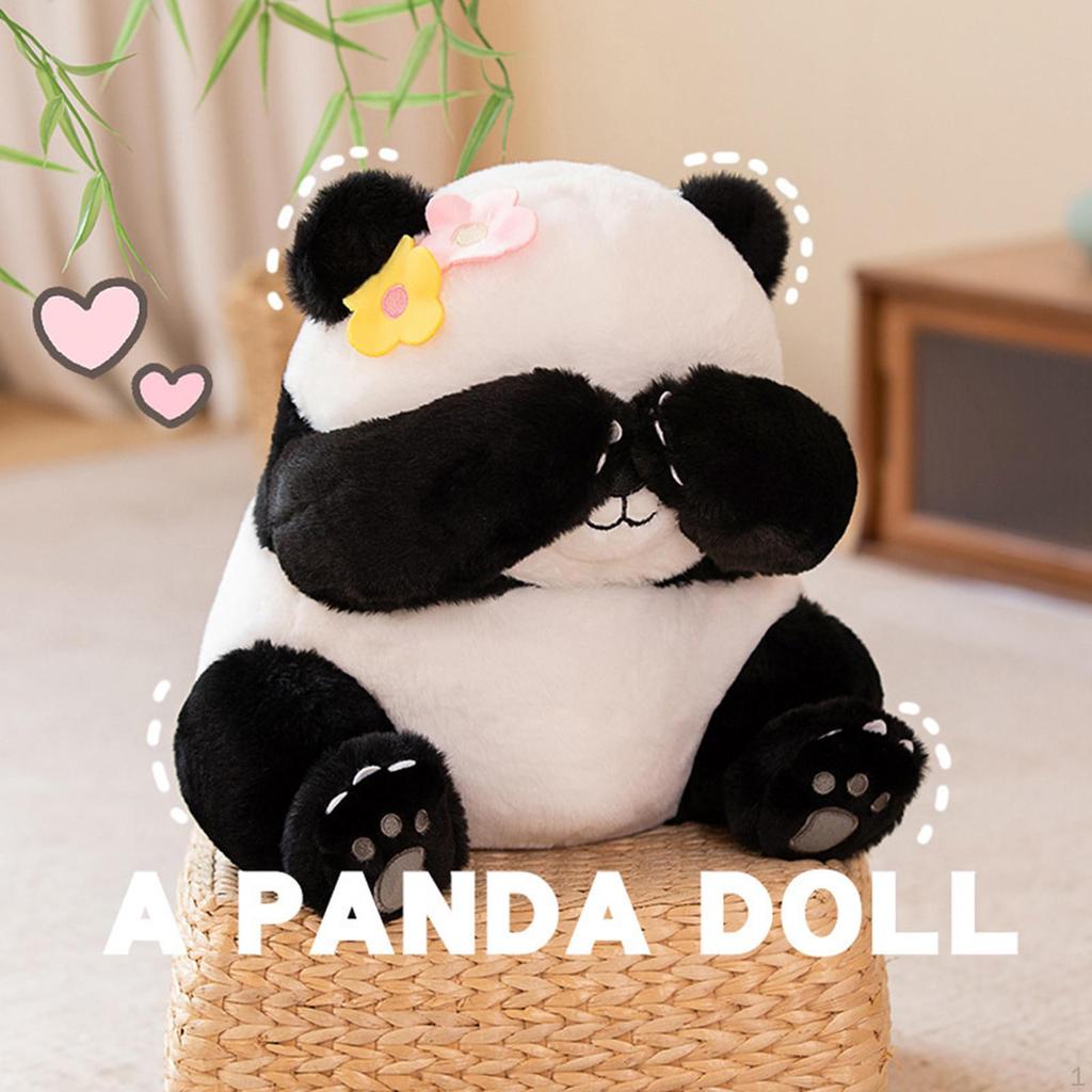 Adorable Panda Plush Toy - Soft and Cuddly Gift for Valentine's Day or Halloween