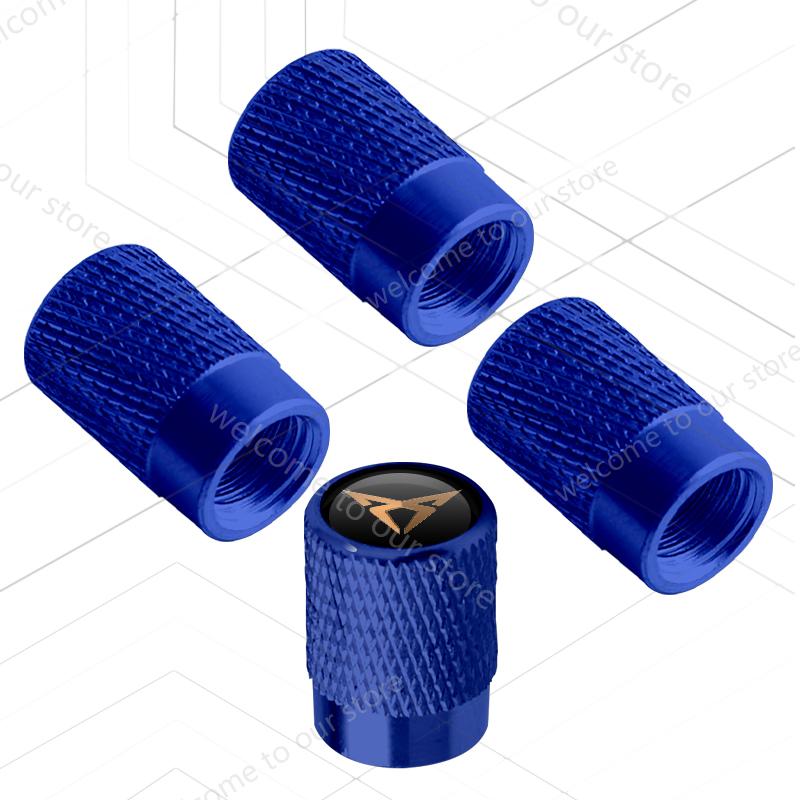 4 Stück/Set Für Ibiza Leon ATECA Tavascan Arona Born Ateca Tarraco Terramar LOGO Abzeichen Auto Rad Reifen Ventilkappen Reifenventilschäfte