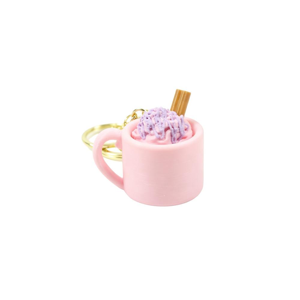 Coffee Cup Artificial Sundae Mug Clicker Mini Cup Fidget Pendant  Daily Pocket Key Accessory