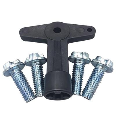 Alloy Wheel Center Cap 22.3mm Screws Bolts With Key 7700422600 For Renault Lada Largus 4
