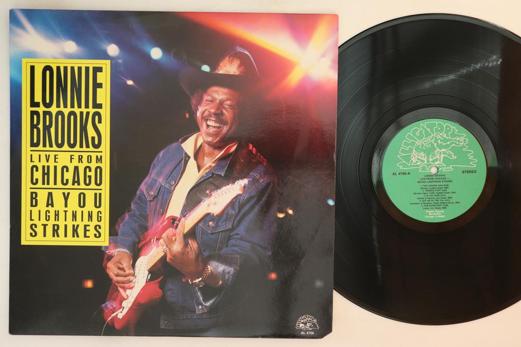 LP Record LONNIE BROOKS  Live From Chicago  Bayou Lightning AL4759 ALLIGATOR 1988 US Blues Used