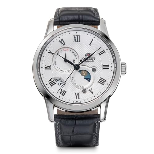 

[ORIENT] ORIENT SUN&MOON Sun and Moon Automatic Watch Mechanical Automatic Classic RN-AK0005S Men s White Silver