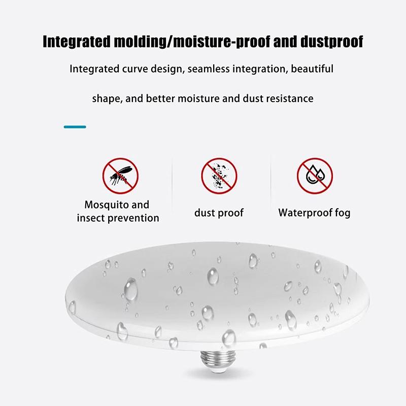 1 Piece 20-200W Indoor Lighting Flying Saucer Light Ceiling Lamp Garage Light LED Bulb AC 220v E27 Base Energy Saving Lamp