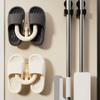 Drainage Suction Cup-style Shoe Rack for Bathroom Wall-mounted Storage, Slip-on Shoe Drying Stand, Water-draining Shoe Storage Shelf, Drying Gadget