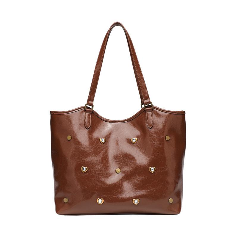 Bag Commuter Big Bag 2025 New Fashion Large Capacity One Shoulder Underarm Bag Textured Soft Surface Portable Tote Bag