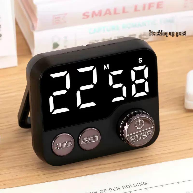 Multifunctional Electronic Rotating Timer Kitchen Alarm Stopwatch with Magnetic Reminder