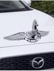 3D Horse Head Wing Car Emblem: Exterior Hood Decoration Metal Sticker