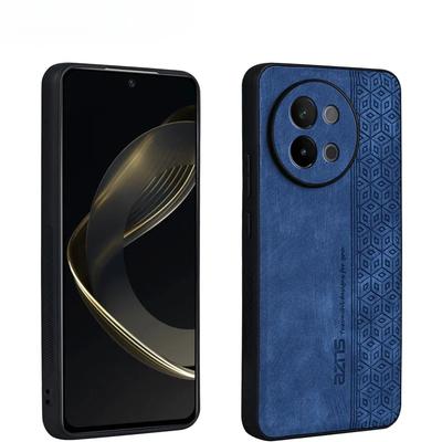 Luxury 3D Embossed Leather Case for Vivo S18 S19 Pro S18e 5G Skin Feel Soft Edge Rugged Bumper Back Cover Funda