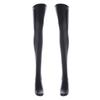 Plus Size Wet Look Pvc Leather Faux Boots Silicone Hold Up Thigh High Stockings Women Sexy Pole Dance Nightclub Party Hosiery
