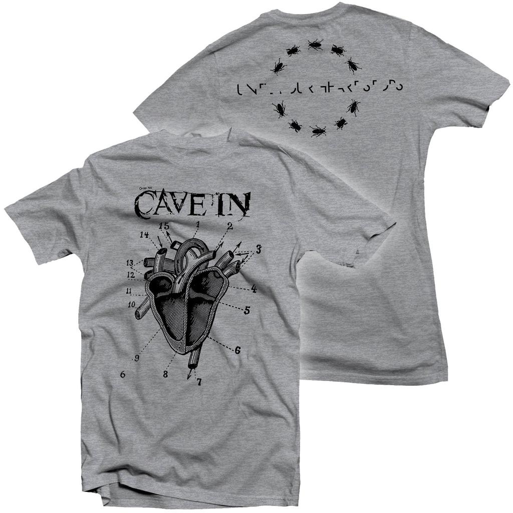 Cave in Heart Heavy Metal Rock Band Style Summer Casual TShirt Unisexs and Womens Luxury Brand Top New Art