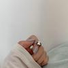 S925 Sterling Silver Korean Style Adjustable Open Ring for Women - Niche Light Luxury Trendy Colorfast High-End Feel