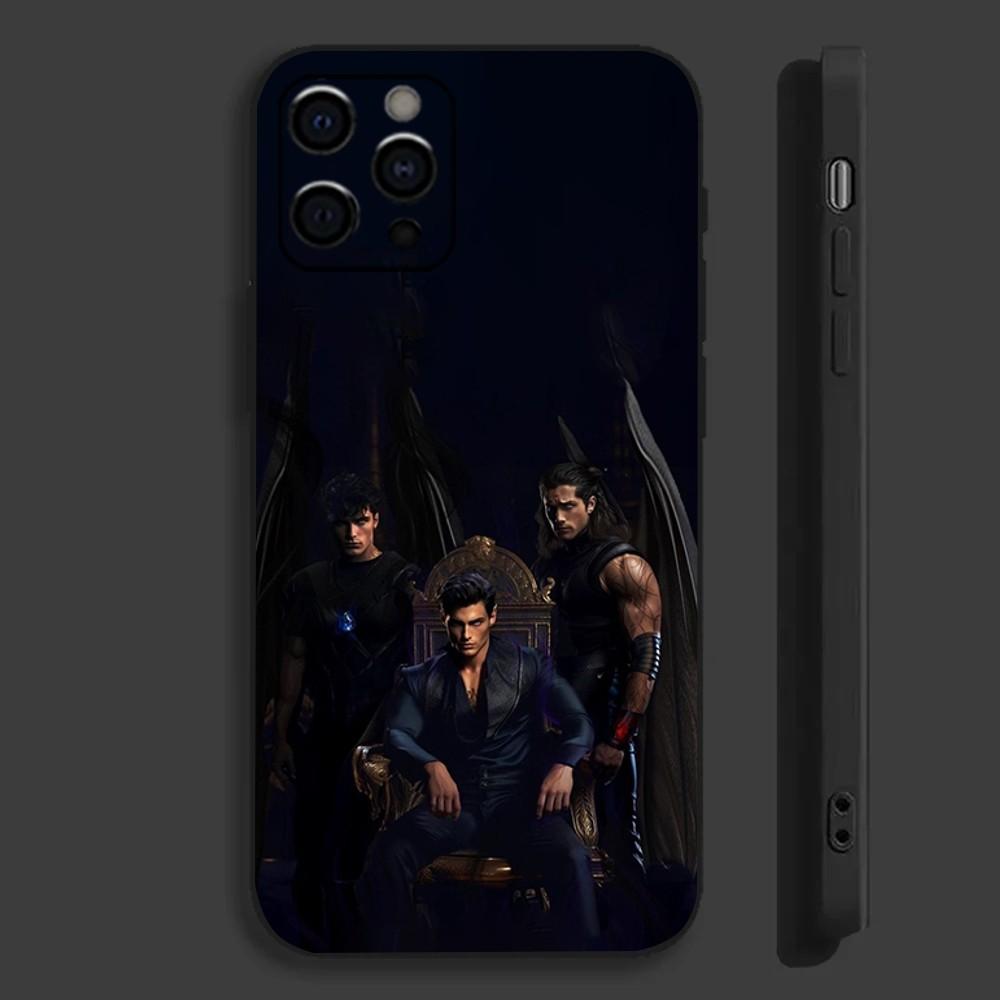 Acotar Court M-Mist und Fury Handyhülle Für Apple iPhone 15,14,13,12,11,Pro,X,XS,Max,XR,Plus,Mini Weiche Schwarze Hülle