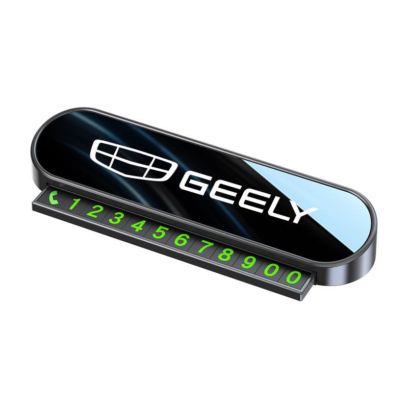 Laser Temporary Parking Number Plate for Geely Xingyuan, Xingyue L, Xingrui, Emgrand, and Boyue Pro Cars