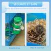Hamster Cage, 5 Tier Carrier Habitat with Exercise Wheels Tunnel Tube Water Bottle Dishes House Ladder, Gerbil Cage for Dwarf Mice, Blue