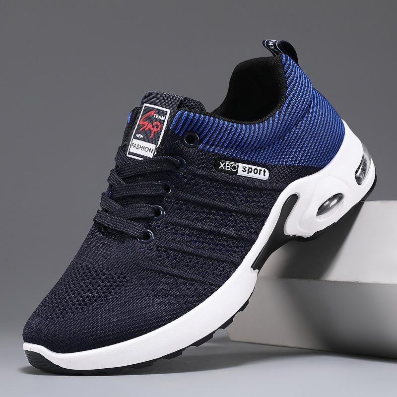 Shoes Men s 2 new men s shoes lace-up running shoes plus size sneakers thick sole heightened single shoes 45