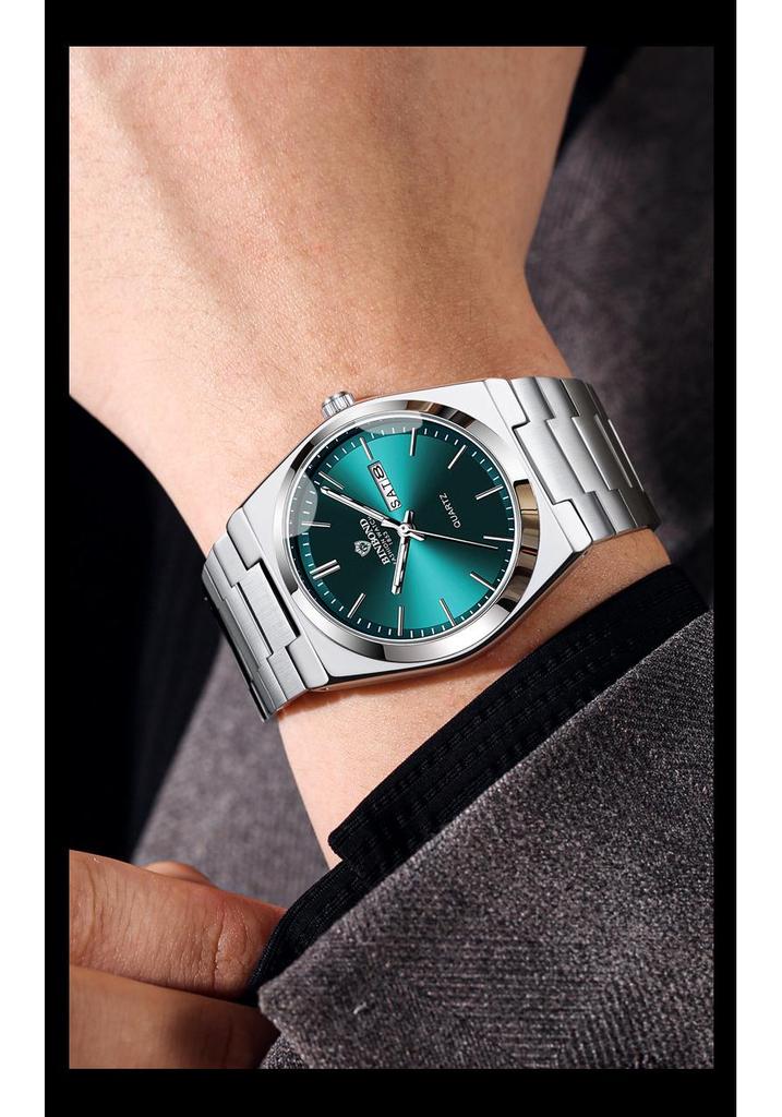 Genuine Men's Fully Automatic Waterproof Dual Calendar Business Watch