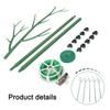 Detachable Plant Supports Climbing Plant Stakes Home Garden Setup 10 Orchid Clips Included UV Resistant Plant Support Stakes