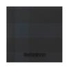 Burberry 3D Letter Logo Double Fold Check Pattern Leather Wallet Men Wallet Navy-Blue 80732801