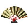 Ancient Chinese Style Golden Portable Folding Fan Bamboo Ribs Japanese Decor Stage Fan Girl Hanfu Dance Performance Hand Fan