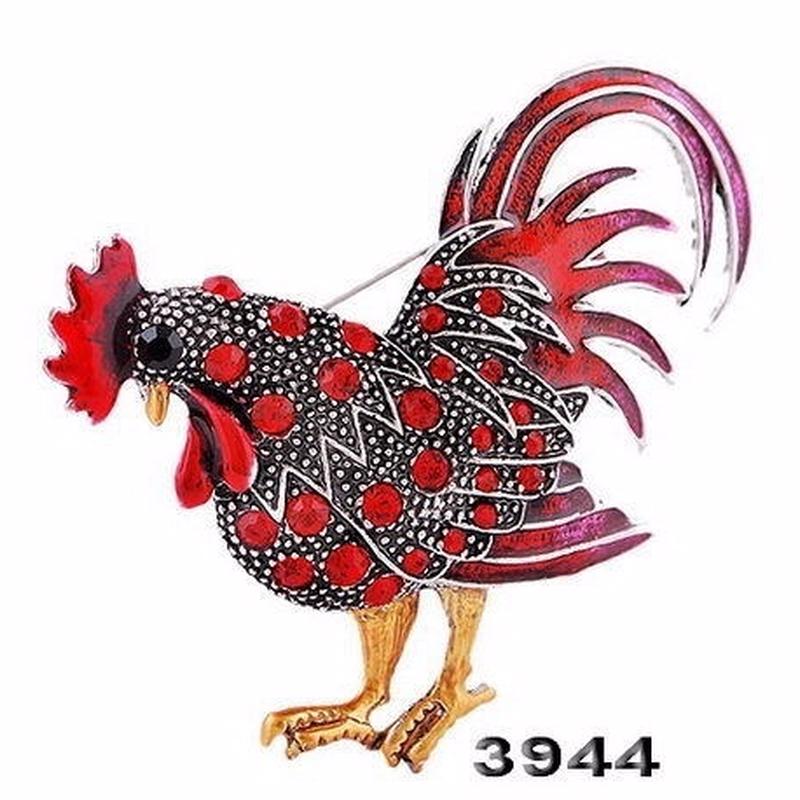 Personalized Vintage Rooster Brooch Animal Cartoon Brooch  Clothing Pin Accessories.