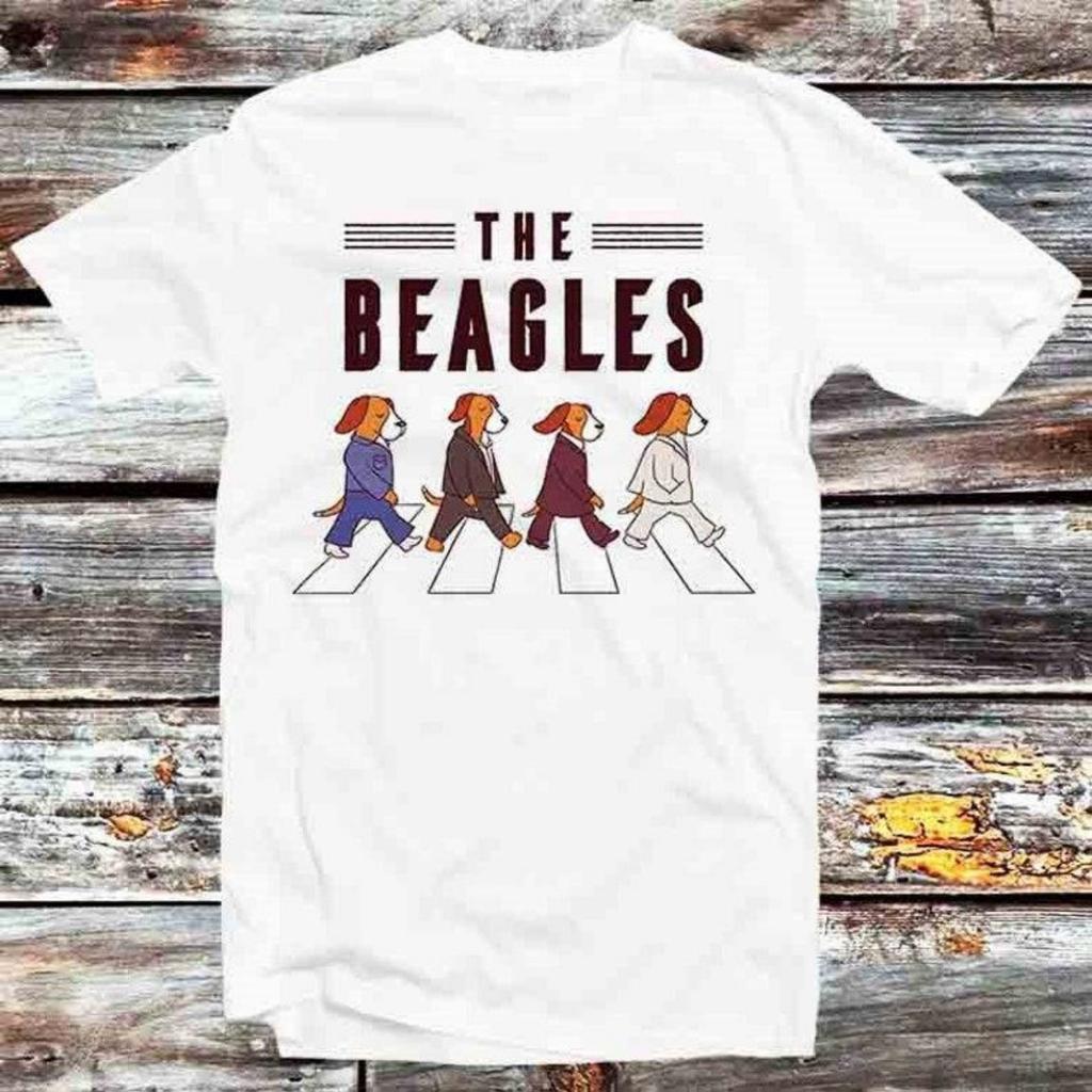 230 Gsm 100% Coton The Beagles T-shirt Chien Beagle Vintage Rétro Cool Cadeau Homme Femme Unisexe Dessin Animé Anime Haut T-shirt B371