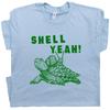 Shell Yeah T Shirt Funny Sea Turtle Vintage Tortoise 80s Saying Pimp Graphic Tee Unisex T-Shirt