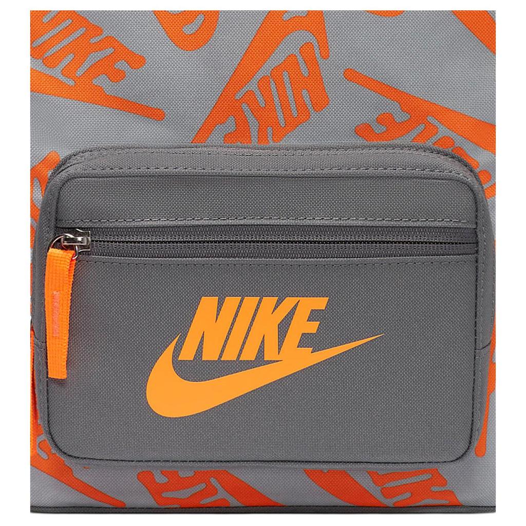 Nike All Over Logo Print Casual Trendy Sports Zipper Backpack Unisex Backpack Gray DB3261-084