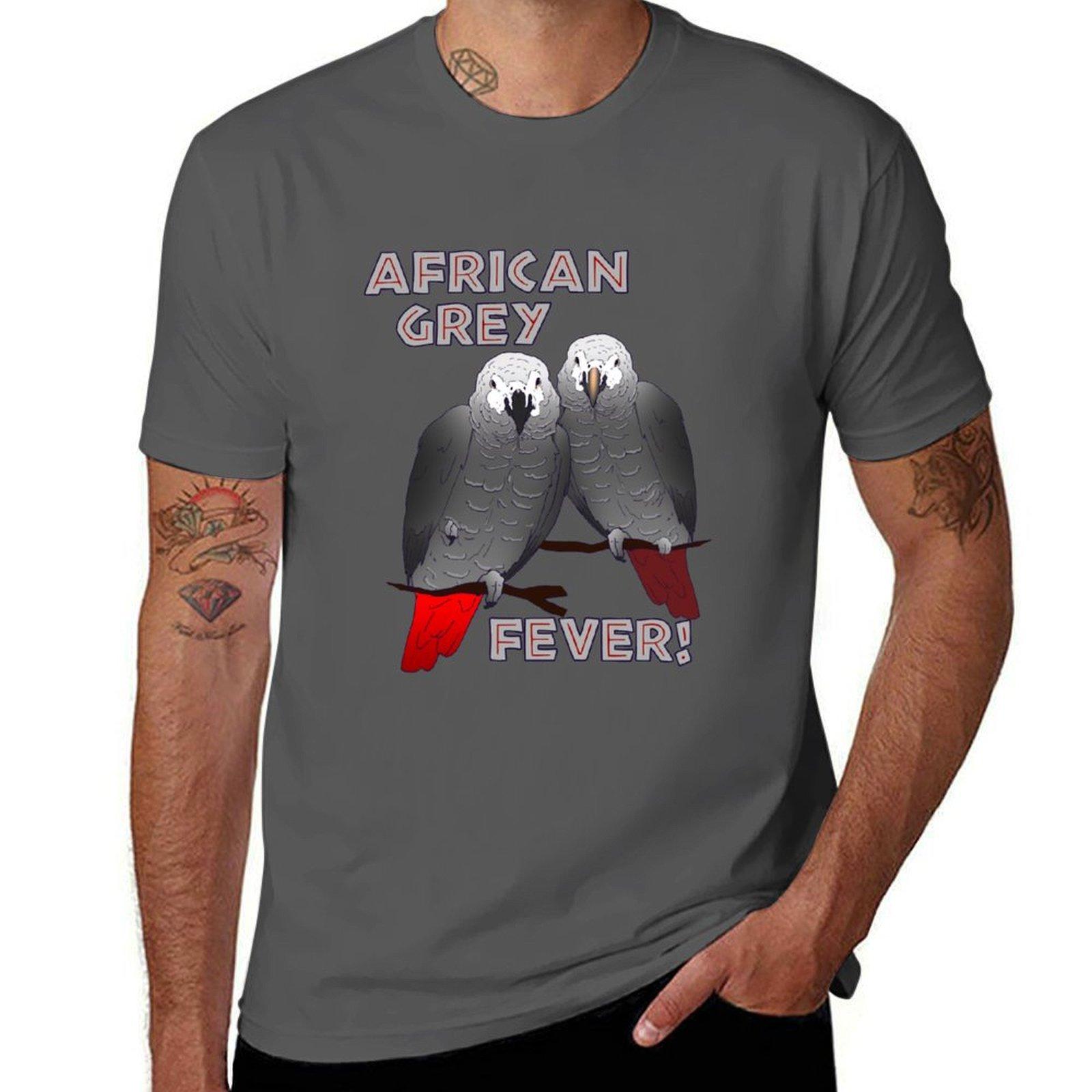

Congo and Timneh African Grey Parrot T-Shirt t shirt for man 100 percent cotton cotton t shirts man 100% T-Shirt 4XL