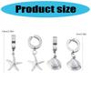 Hypoallergenically Stainless Steel Earrings Elastic Clip Starfish/Seashells Decorations Daily Wear Ear Accessories