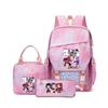 School Season Three-Piece Backpack Wind Academy Style High School Students Schoolbag Lightweight Backpack