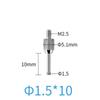 Needle Contact Point Sets for Dial Indicators Depth Gauge 4-48UNF Thread Shank 0.15mm 0.3mm 1.0mm 1.5mm 2.0mm Diameter