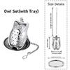 New Stainless Steel  Tea Infuser Teapot/Owl/Duck/Pumpkin Tray Spice Tea Strainer Herbal Filter Teaware Accessories Kitchen Tools