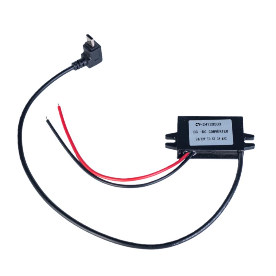

12/24V to 5V 3A USB QC3.0 Fast Charge Car Power Converter Module Type-C Straight Head