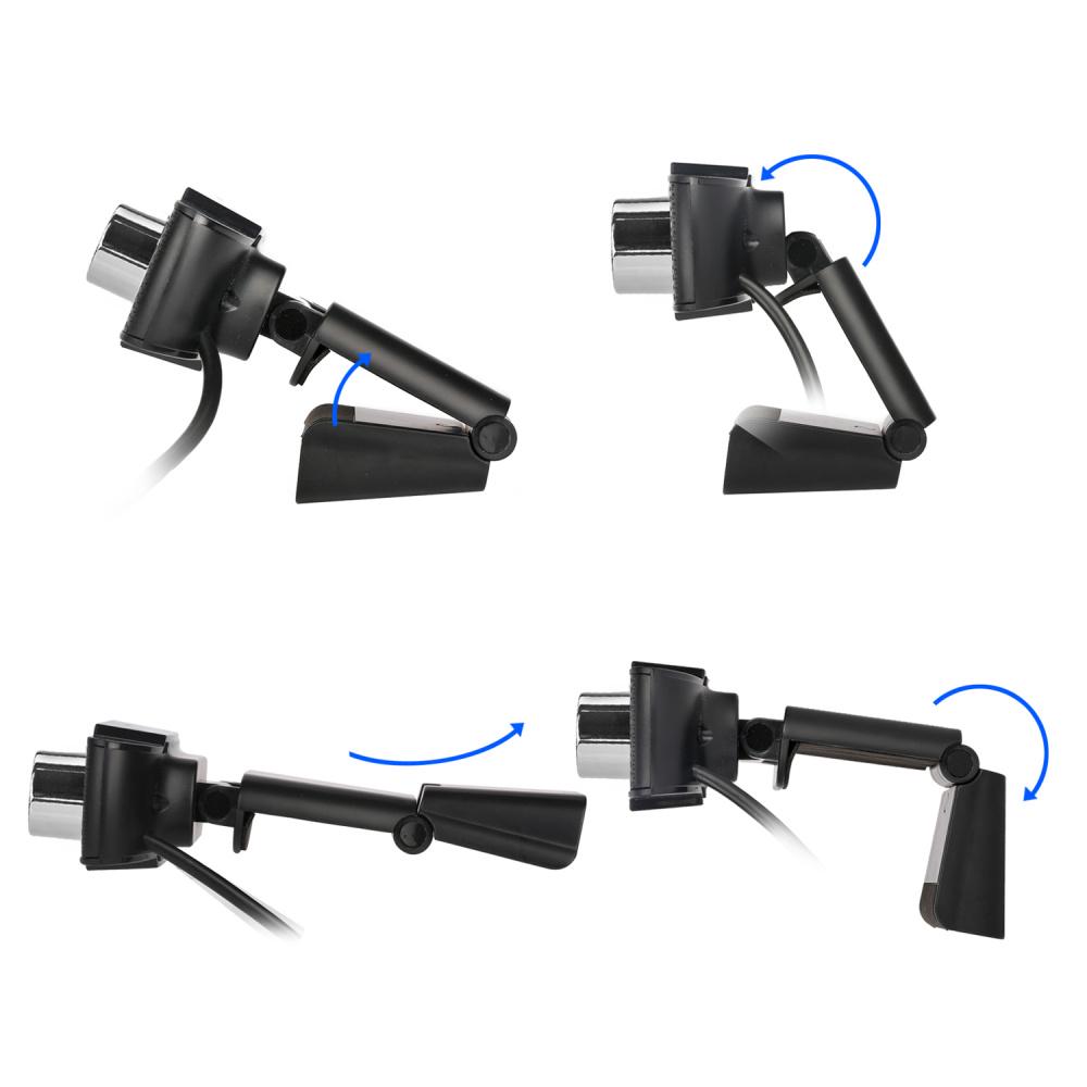 Câmera Web HXSJ Câmera para Computador Laptop 1080P para Conferência Videochamada Transmissão ao Vivo Cancelamento de Ruído Zoom Manual