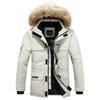 Mens Winter Fur Hooded Parkas Men Snow Windproof Down Parkas Thickened -30 Degree Keep Warm Outdoor Outerwear Jackets Size 6XL