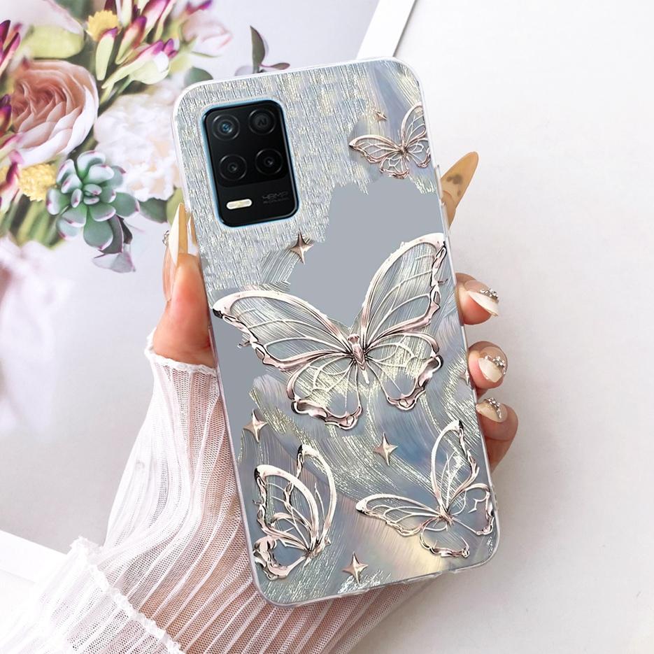 For Realme Narzo 30 5G Case RMX3242 Stylish Butterfly Painted Cover Soft Silicone Case For Realme Narzo 30 Pro Narzo30 5G Fundas