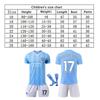 Kids Sport Equipment 23-24 Season Man City De Bruyne Football Jersey Breathable Quick-Dry Training Match Shirt