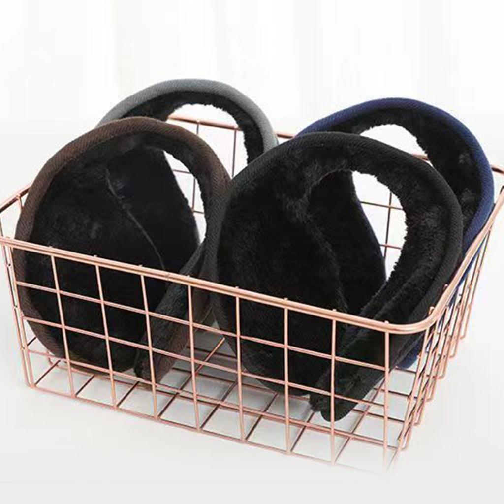 Thicken Plush Ear Muffs for Men Women Warm Ear Warmers Cold Weather Earmuff Breathable Ear Covers for Outdoor Activity