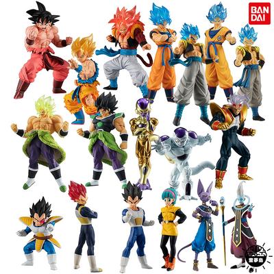 Bandai Genuine Gashapon Toys Dragon Ball Son Goku Vegeta Vegetto Broli Gods Destruction Whis Frieza Action Figure IV of Round Sensory Compression