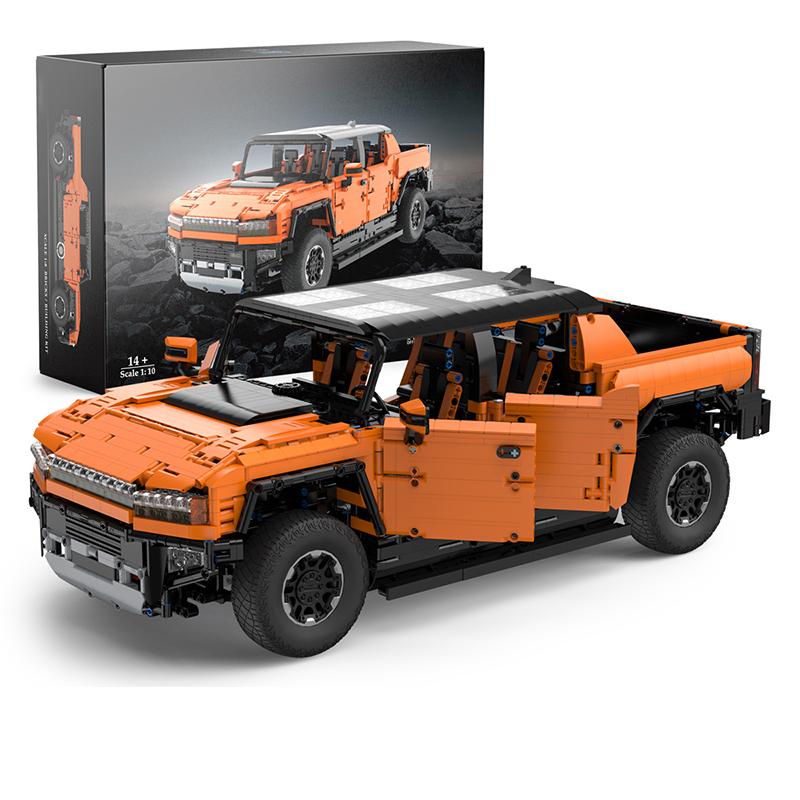 1:10 Classic Off-Road Vehicle Model Building Block Building Set, Moc Model Ornaments Educational Toys, Static Car Model Gifts