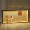Creative Shadow Box Frame DIY Figures Display Case LED Light Photo Frame  Wedding Gift